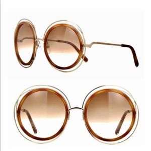 Chloe carlina round sunglasses